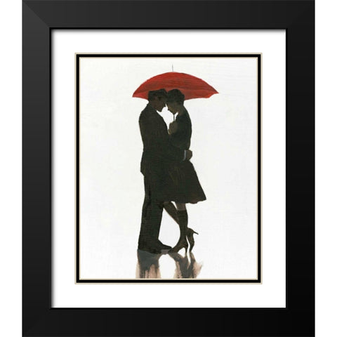 The Embrace I Black Modern Wood Framed Art Print with Double Matting by Fabiano, Marco