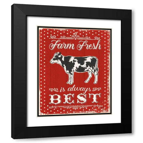 Farmers Market VII Black Modern Wood Framed Art Print with Double Matting by Penner, Janelle