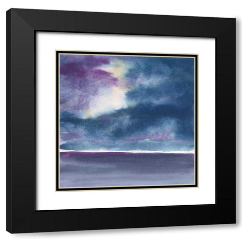 The Clouds II Black Modern Wood Framed Art Print with Double Matting by Paschke, Chris
