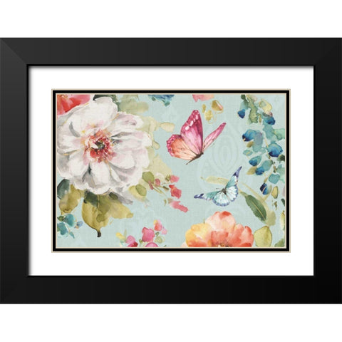 Colorful Breeze VI Black Modern Wood Framed Art Print with Double Matting by Audit, Lisa