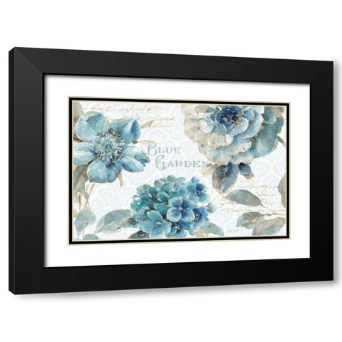 Indigold I Black Modern Wood Framed Art Print with Double Matting by Audit, Lisa