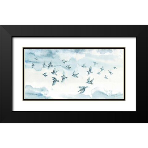 Indigold XIII Black Modern Wood Framed Art Print with Double Matting by Audit, Lisa