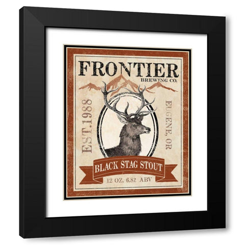 Frontier Brewing I Black Modern Wood Framed Art Print with Double Matting by Marshall, Laura