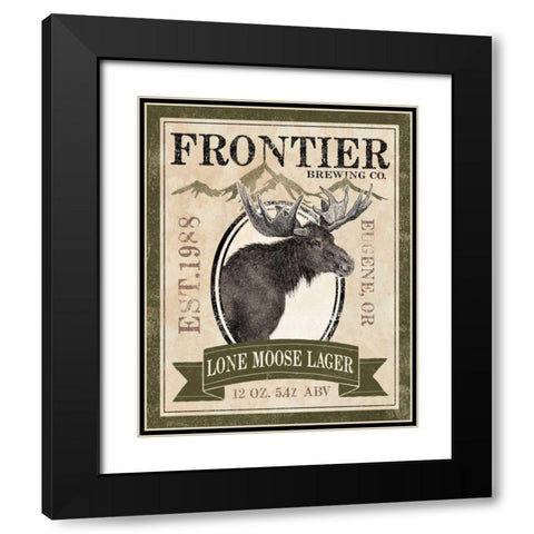 Frontier Brewing II Black Modern Wood Framed Art Print with Double Matting by Marshall, Laura