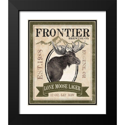 Frontier Brewing II Black Modern Wood Framed Art Print with Double Matting by Marshall, Laura