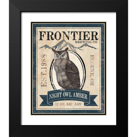 Frontier Brewing III Black Modern Wood Framed Art Print with Double Matting by Marshall, Laura