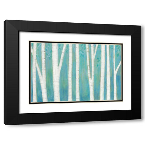 Spring Woods Black Modern Wood Framed Art Print with Double Matting by Averinos, Melissa