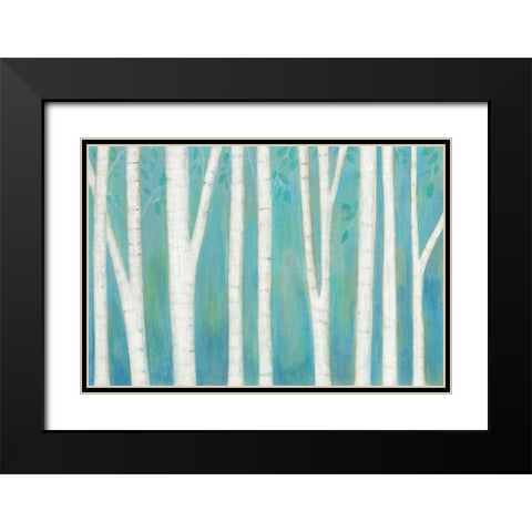 Spring Woods Black Modern Wood Framed Art Print with Double Matting by Averinos, Melissa