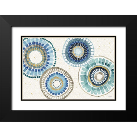 Indigold XXV Black Modern Wood Framed Art Print with Double Matting by Audit, Lisa