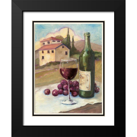 Vino Toscano no Border Black Modern Wood Framed Art Print with Double Matting by Tillmon, Avery