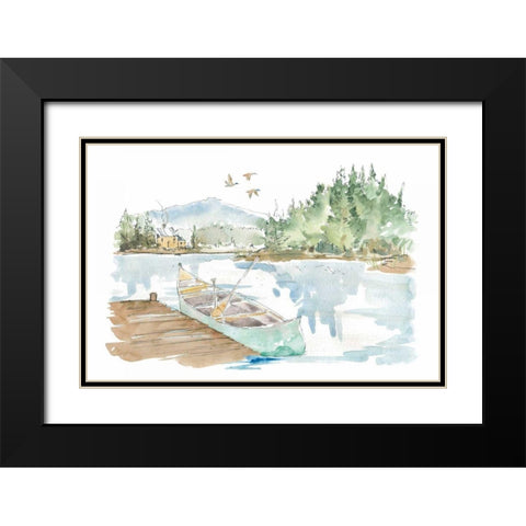 Lakehouse I on White Black Modern Wood Framed Art Print with Double Matting by Tavoletti, Anne