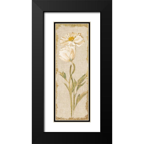 Cosmo Panel on White Vintage Black Modern Wood Framed Art Print with Double Matting by Blum, Cheri