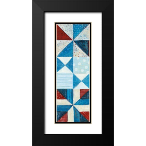 Modern Americana Panel I Black Modern Wood Framed Art Print with Double Matting by Averinos, Melissa