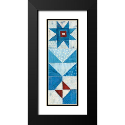 Modern Americana Panel II Black Modern Wood Framed Art Print with Double Matting by Averinos, Melissa