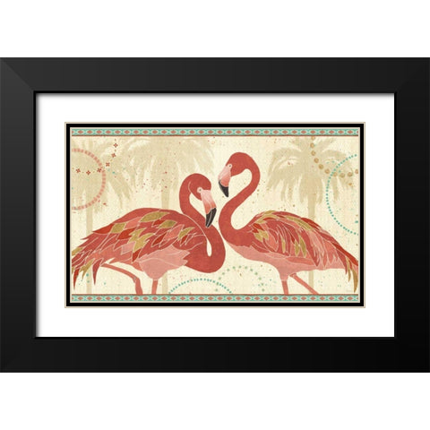 Gulf Stream V Black Modern Wood Framed Art Print with Double Matting by Charron, Veronique