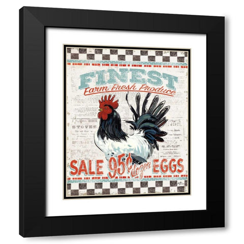 Morning News IV Black Modern Wood Framed Art Print with Double Matting by Penner, Janelle