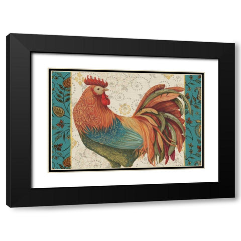 Rooster_Spice_I_II_III_IVA Black Modern Wood Framed Art Print with Double Matting by Brissonnet, Daphne