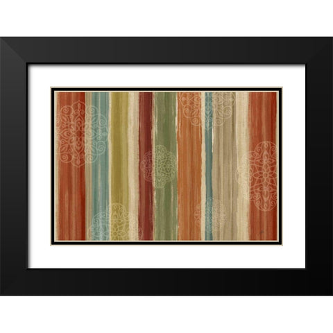 Mumbai Rainbow I Black Modern Wood Framed Art Print with Double Matting by Brissonnet, Daphne