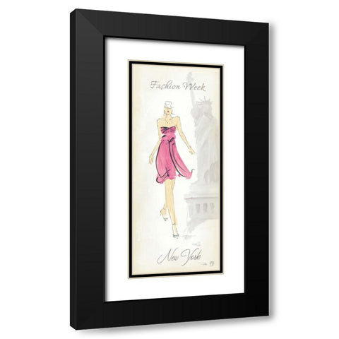 Fashion Lady II Black Modern Wood Framed Art Print with Double Matting by Tillmon, Avery