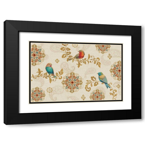 Bird Rainbow IA Black Modern Wood Framed Art Print with Double Matting by Brissonnet, Daphne