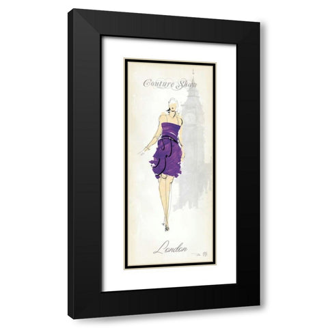 Fashion Lady III Black Modern Wood Framed Art Print with Double Matting by Tillmon, Avery