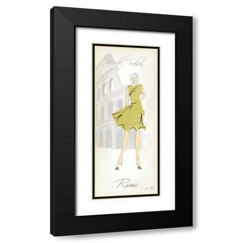 Fashion Lady IV Black Modern Wood Framed Art Print with Double Matting by Tillmon, Avery