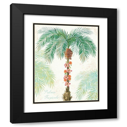 Flamingo Tropicale III Black Modern Wood Framed Art Print with Double Matting by Schlabach, Sue