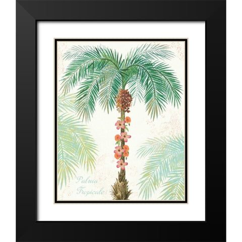 Flamingo Tropicale III Black Modern Wood Framed Art Print with Double Matting by Schlabach, Sue