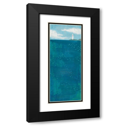 To the Lighthouse Black Modern Wood Framed Art Print with Double Matting by Averinos, Melissa