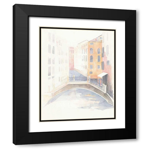 Venice Crosswalk Black Modern Wood Framed Art Print with Double Matting by Tillmon, Avery