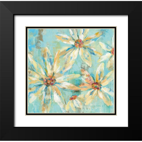 Fjord Floral I Black Modern Wood Framed Art Print with Double Matting by Vassileva, Silvia