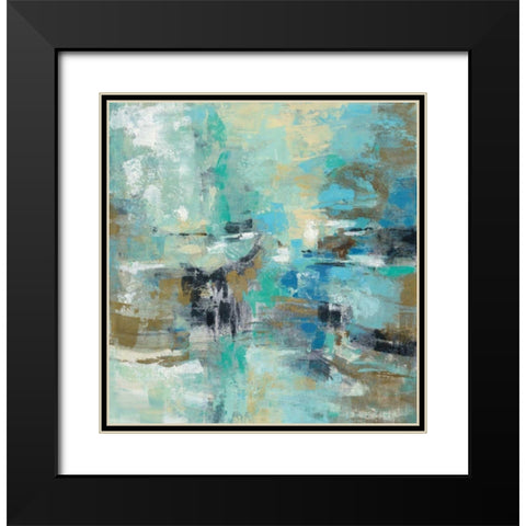 Fjord Reflections Black Modern Wood Framed Art Print with Double Matting by Vassileva, Silvia