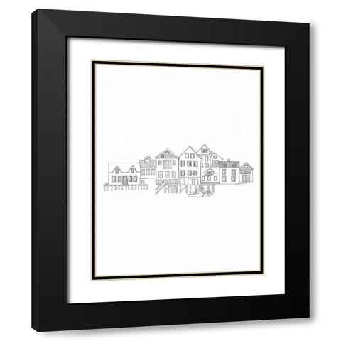 Nordic Village II Vertical Black Modern Wood Framed Art Print with Double Matting by Tillmon, Avery