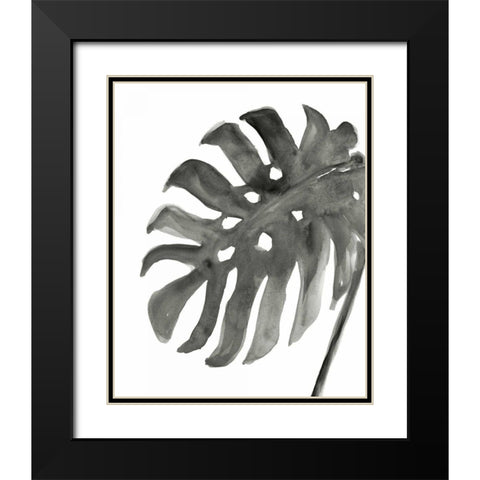 Tropical Palm IV BW Black Modern Wood Framed Art Print with Double Matting by Paschke, Chris