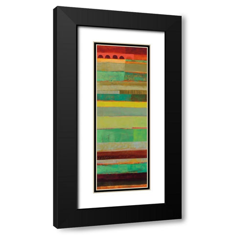 Fields of Color IV Black Modern Wood Framed Art Print with Double Matting by Davies, Jane