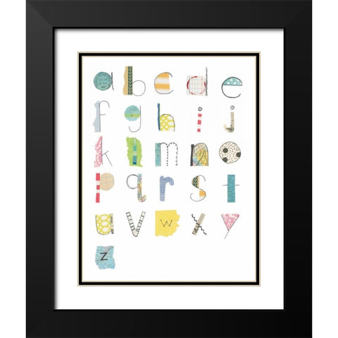 Alphabet II Black Modern Wood Framed Art Print with Double Matting by Prahl, Courtney