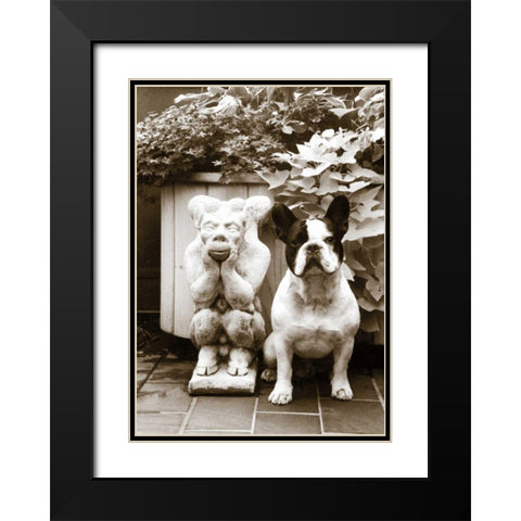 Friends Black Modern Wood Framed Art Print with Double Matting by Dratfield, Jim