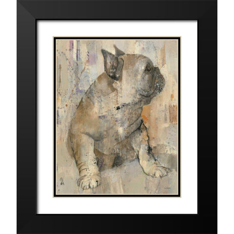 Duke Black Modern Wood Framed Art Print with Double Matting by Hristova, Albena