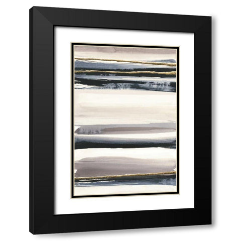 Gilded Grey III Black Modern Wood Framed Art Print with Double Matting by Paschke, Chris