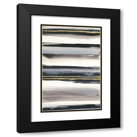 Gilded Grey IV Black Modern Wood Framed Art Print with Double Matting by Paschke, Chris