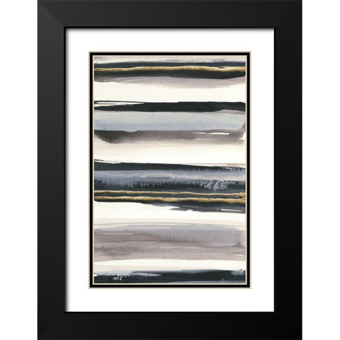 Gilded Grey IV Black Modern Wood Framed Art Print with Double Matting by Paschke, Chris