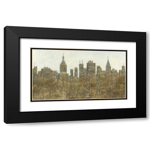 Lavish Skyline Black Modern Wood Framed Art Print with Double Matting by Wiens, James