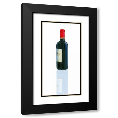 Wine Stance II Black Modern Wood Framed Art Print with Double Matting by Fabiano, Marco