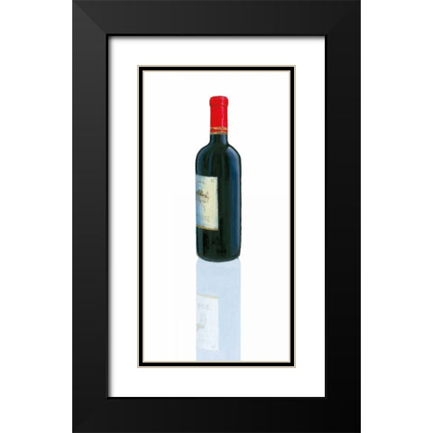 Wine Stance II Black Modern Wood Framed Art Print with Double Matting by Fabiano, Marco