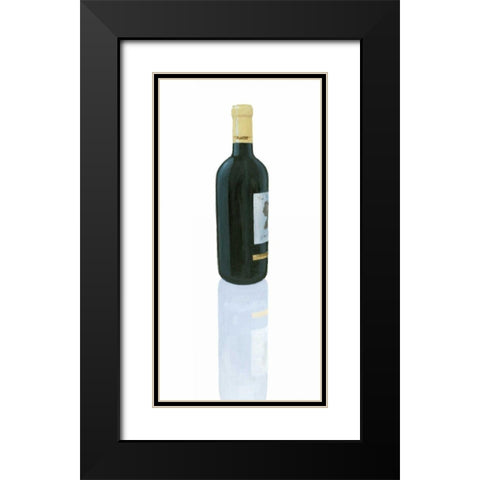 Wine Stance III Black Modern Wood Framed Art Print with Double Matting by Fabiano, Marco