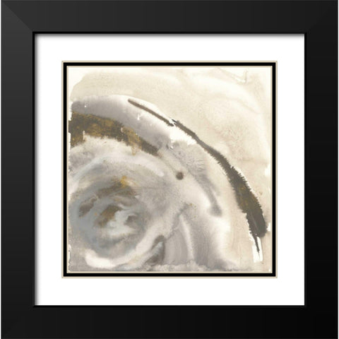 Gold Dust Nebula I Black Modern Wood Framed Art Print with Double Matting by Paschke, Chris