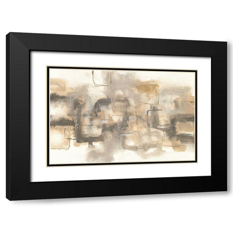 Platinum Neutrals I Black Modern Wood Framed Art Print with Double Matting by Paschke, Chris