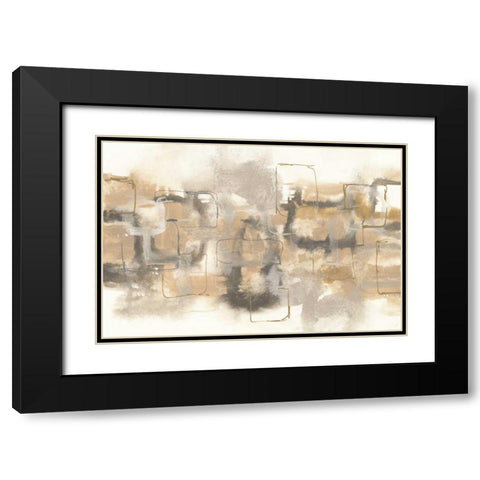 Platinum Neutrals II Black Modern Wood Framed Art Print with Double Matting by Paschke, Chris