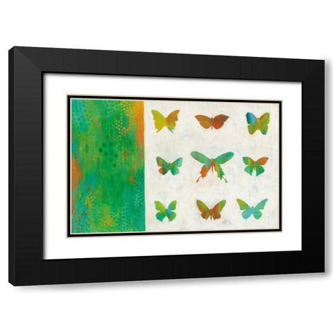 Flight Patterns II Crop Black Modern Wood Framed Art Print with Double Matting by Averinos, Melissa