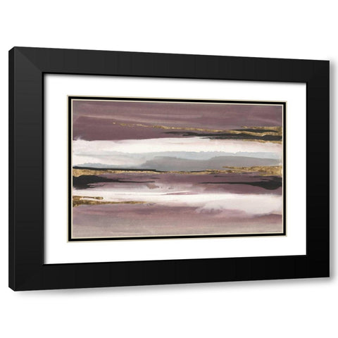 Gilded Storm II Black Modern Wood Framed Art Print with Double Matting by Paschke, Chris
